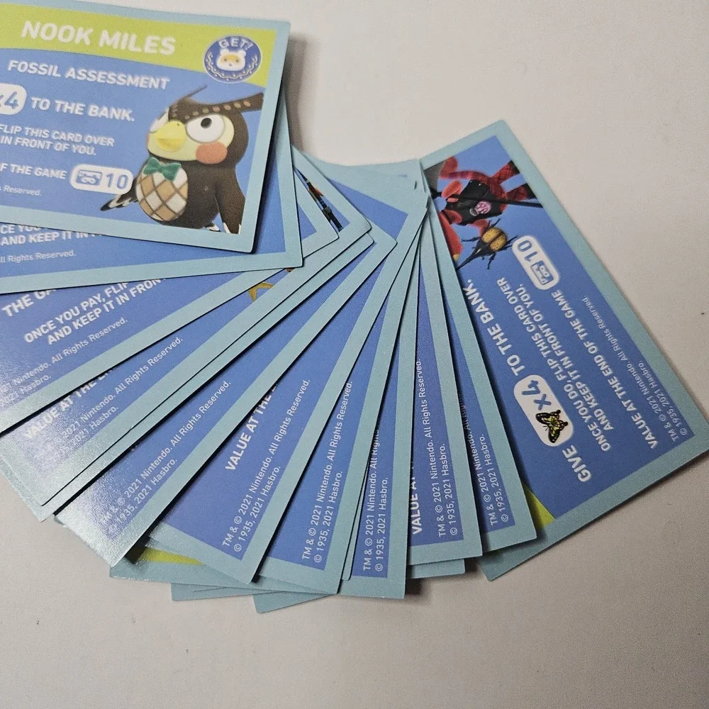 Monopoly‎ - Animal Crossing Edition - Replacement Parts / Nook Miles Cards - 14